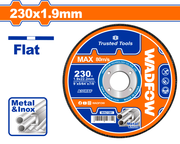 10 Pcs Abrasive metal cutting disc 9" WAC1391