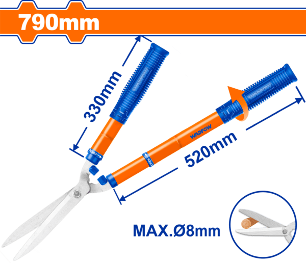 Telescopic hedge shear WPR1E90