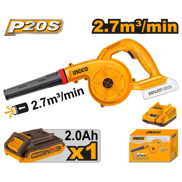 CABLI200281 Cordless blower 20V 1 Speed + Battery